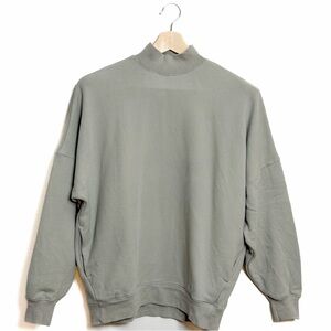 Aritzia Babaton Mock Neck Sweatshirt Dusty Green Oversized Size 1